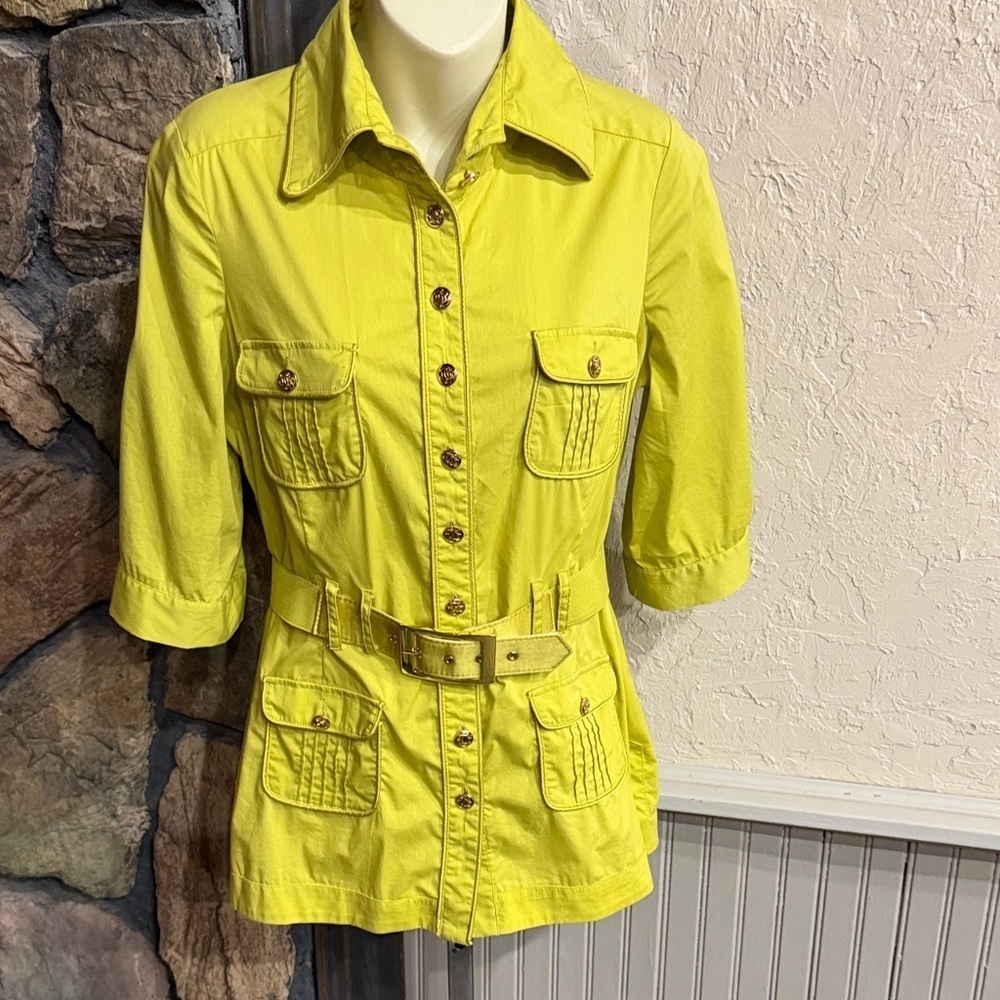 Bebe Vibrant Yellow Shirt